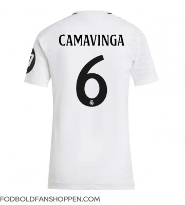 Real Madrid Eduardo Camavinga #6 Hjemmebanetrøje Dame 2024-25 Kortærmet
